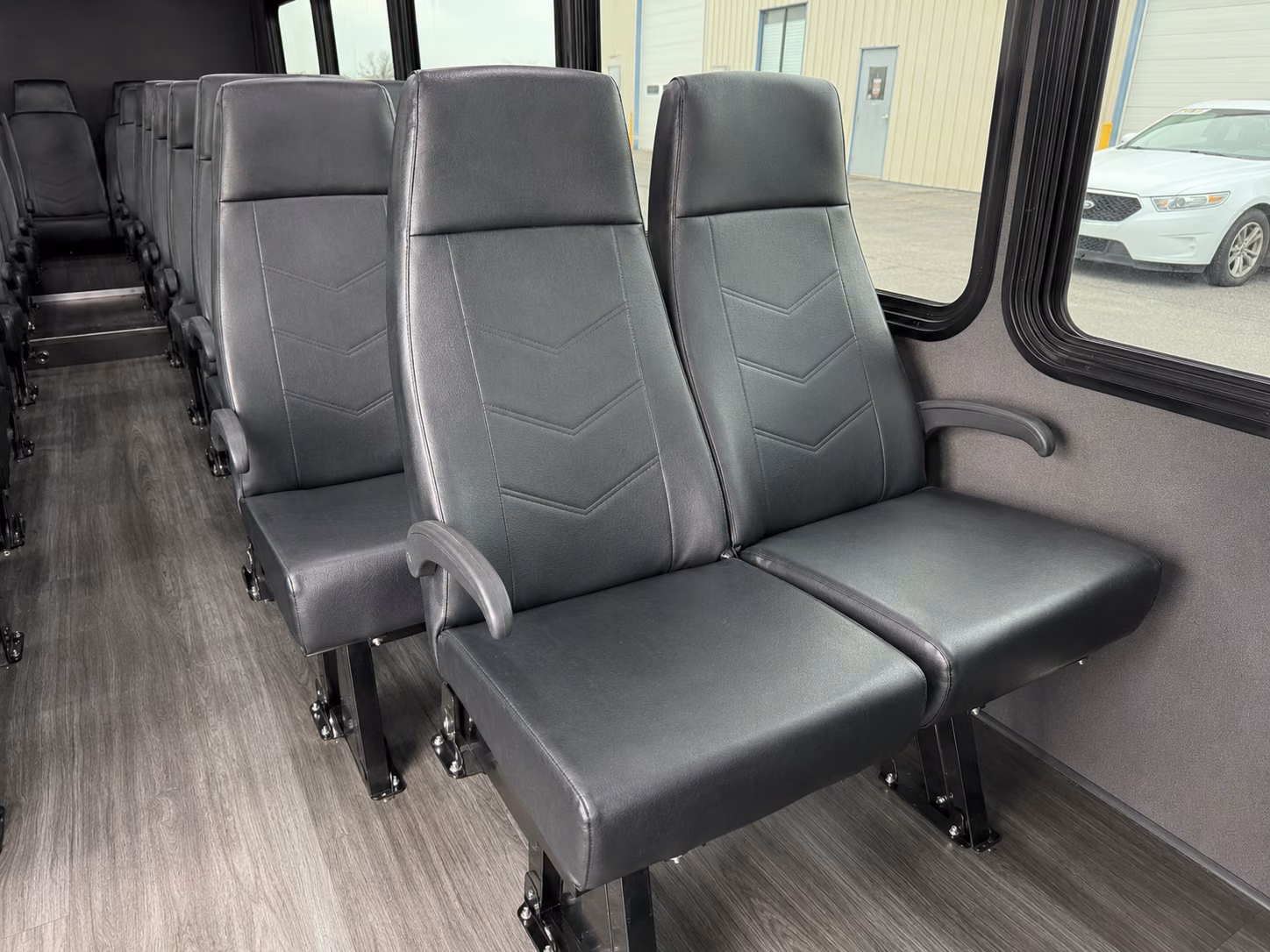fort collins 18 passenger minibus inside