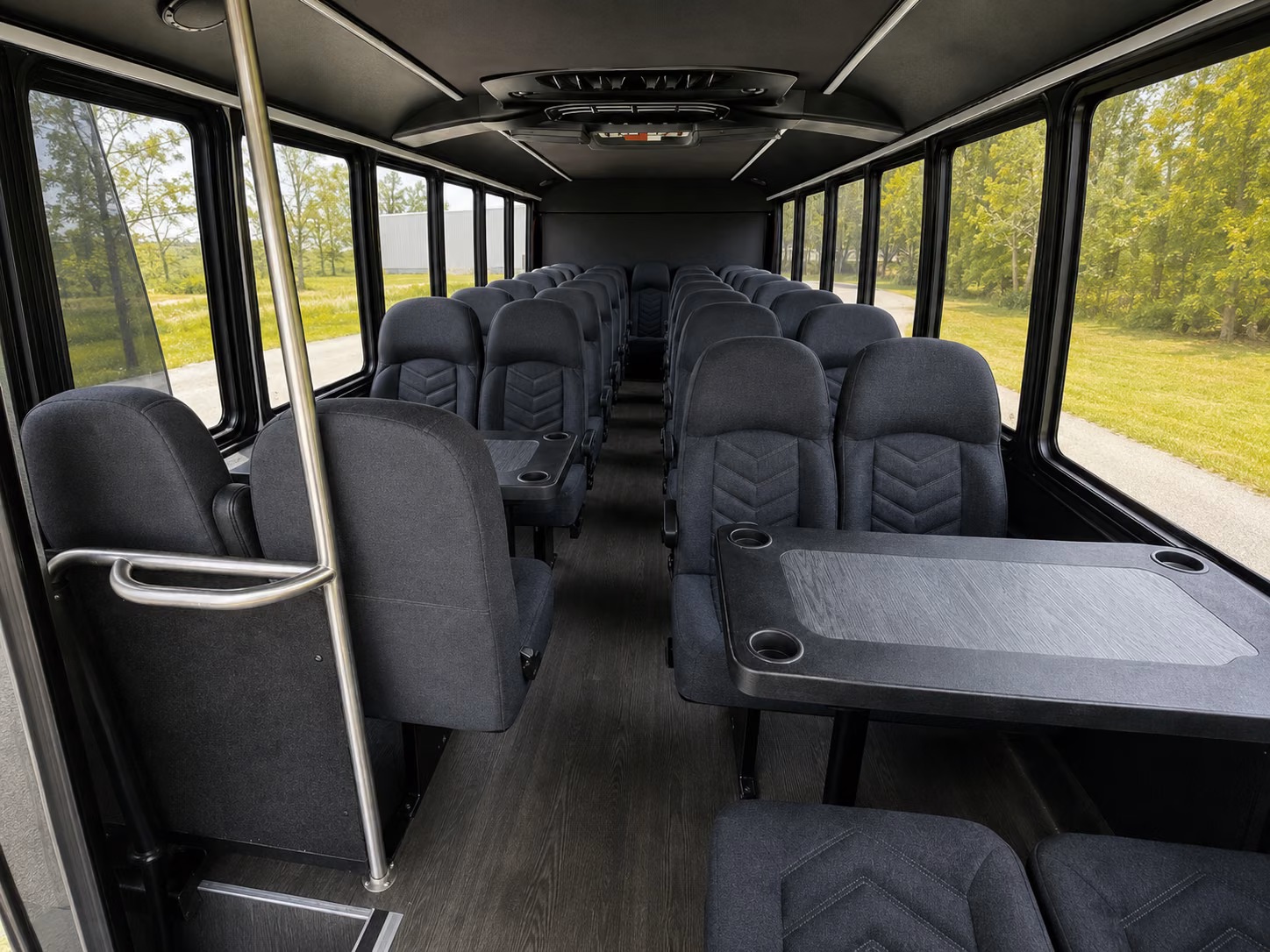 fort collins 18 passenger minibus interior