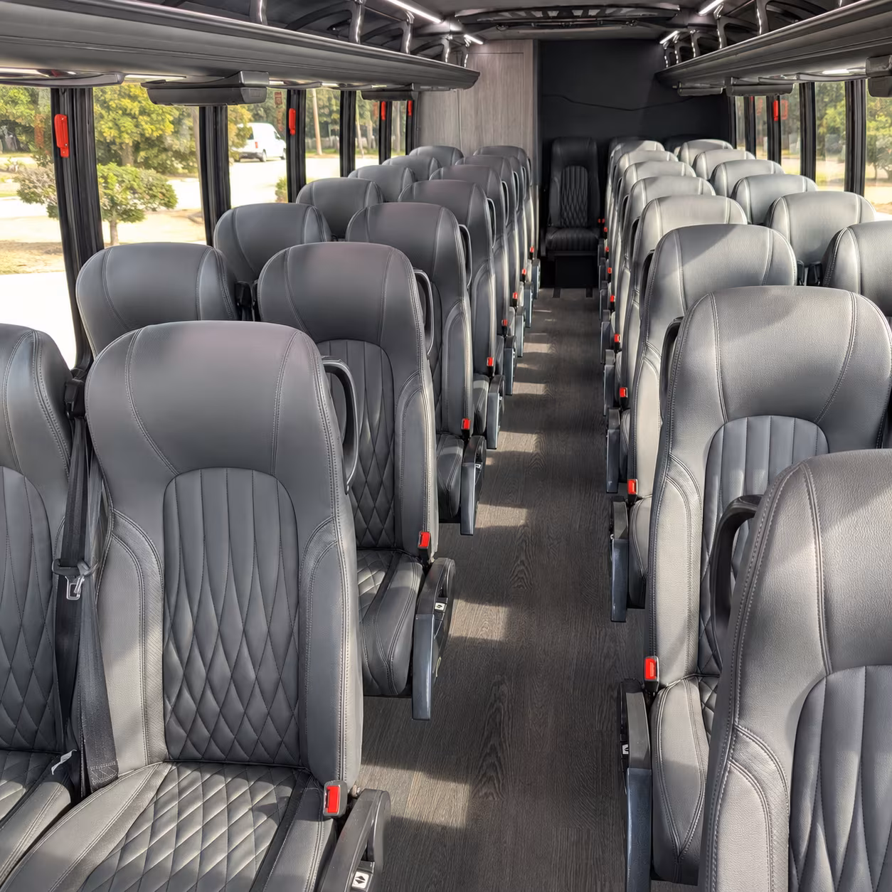fort collins 28 passenger minibus inside