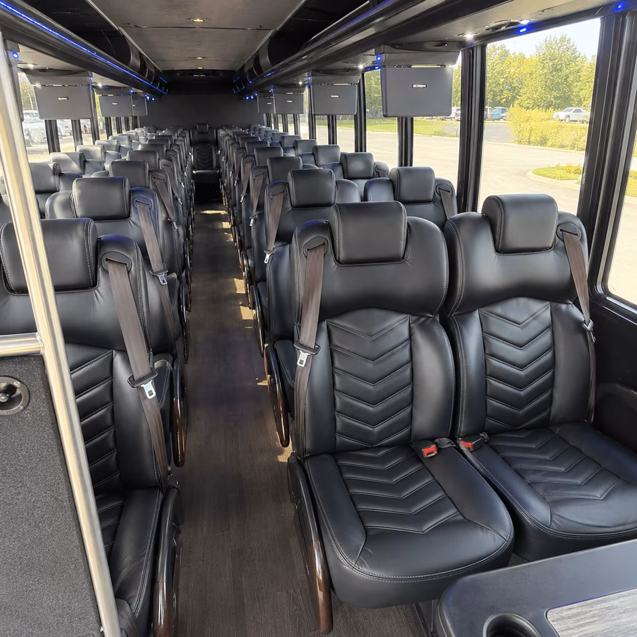 fort collins 28 passenger minibus interior