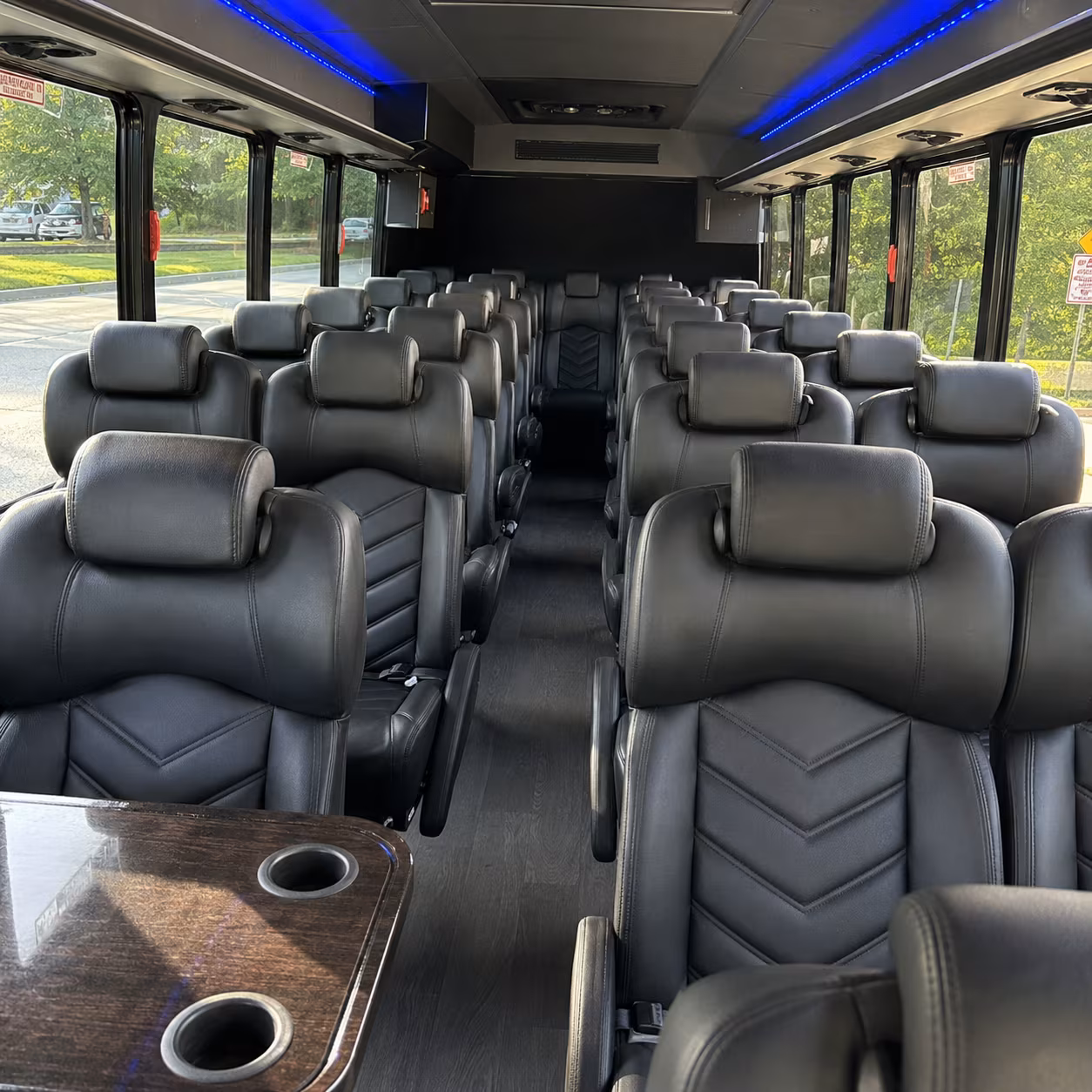 fort collins 35 passenger minibus inside
