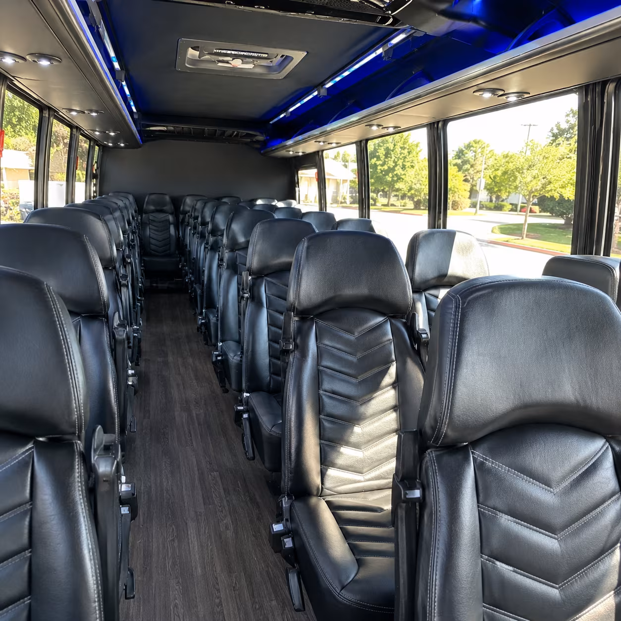 fort collins 35 passenger minibus interior