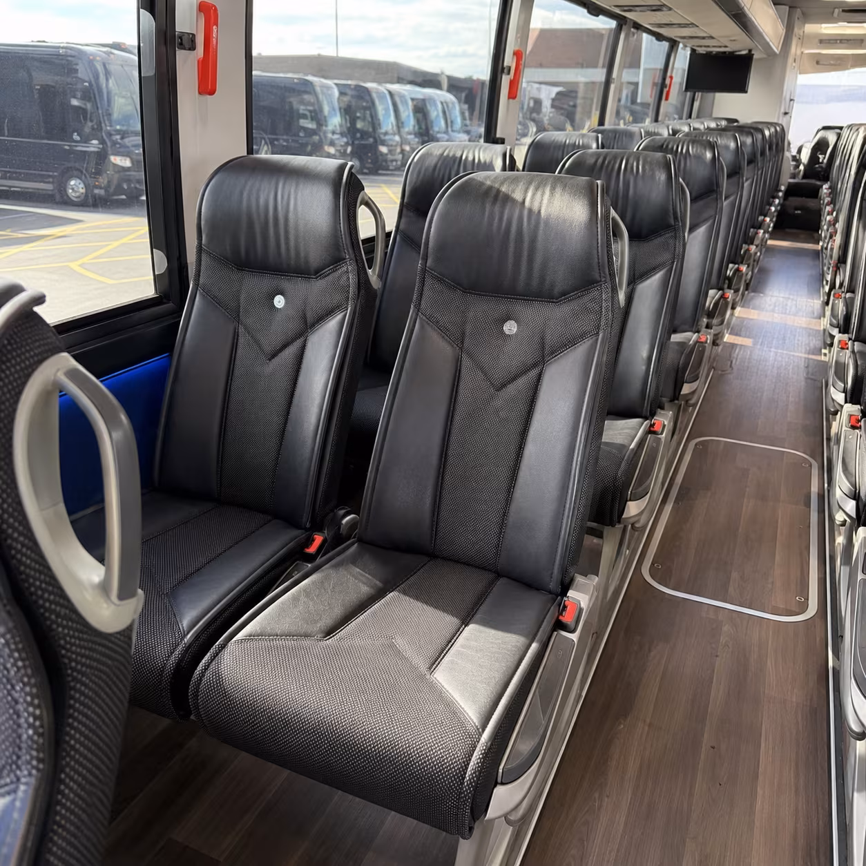 fort collins 40 passenger charter bus interior
