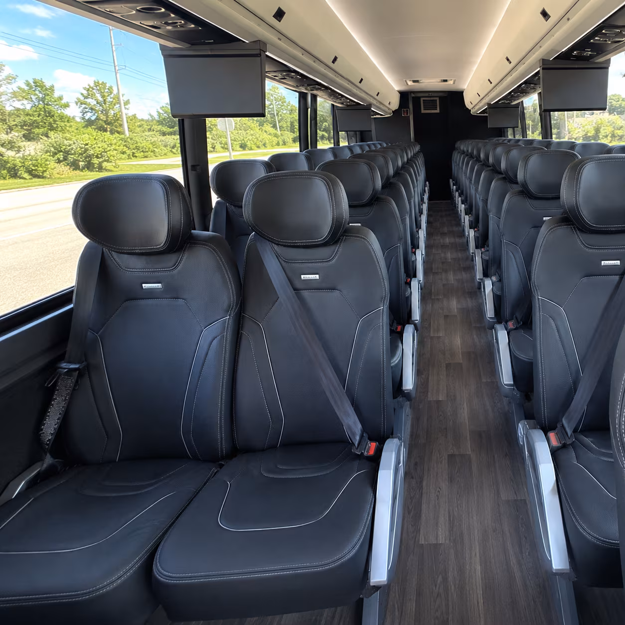 fort collins 47 passenger charter bus inside