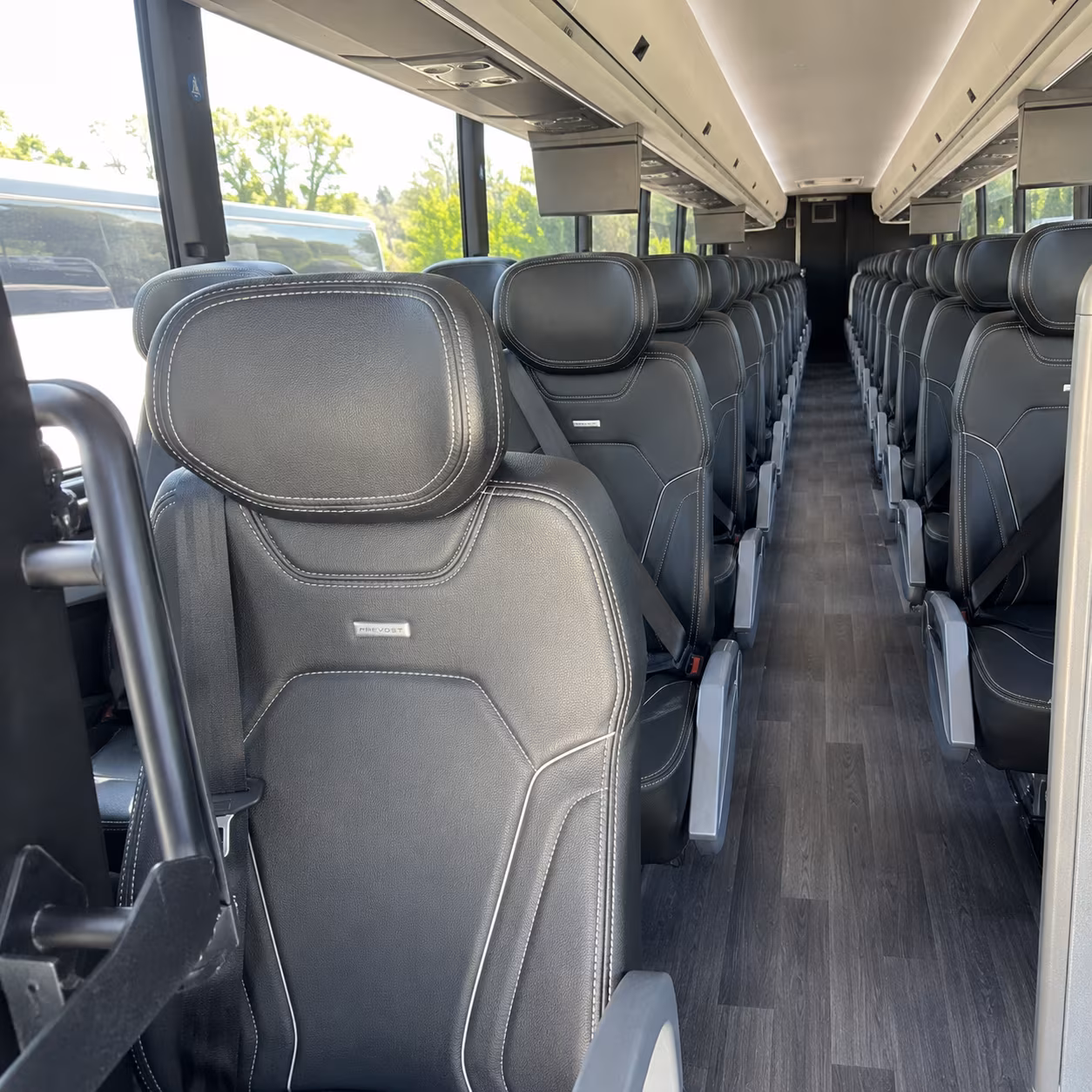 fort collins 47 passenger charter bus interior