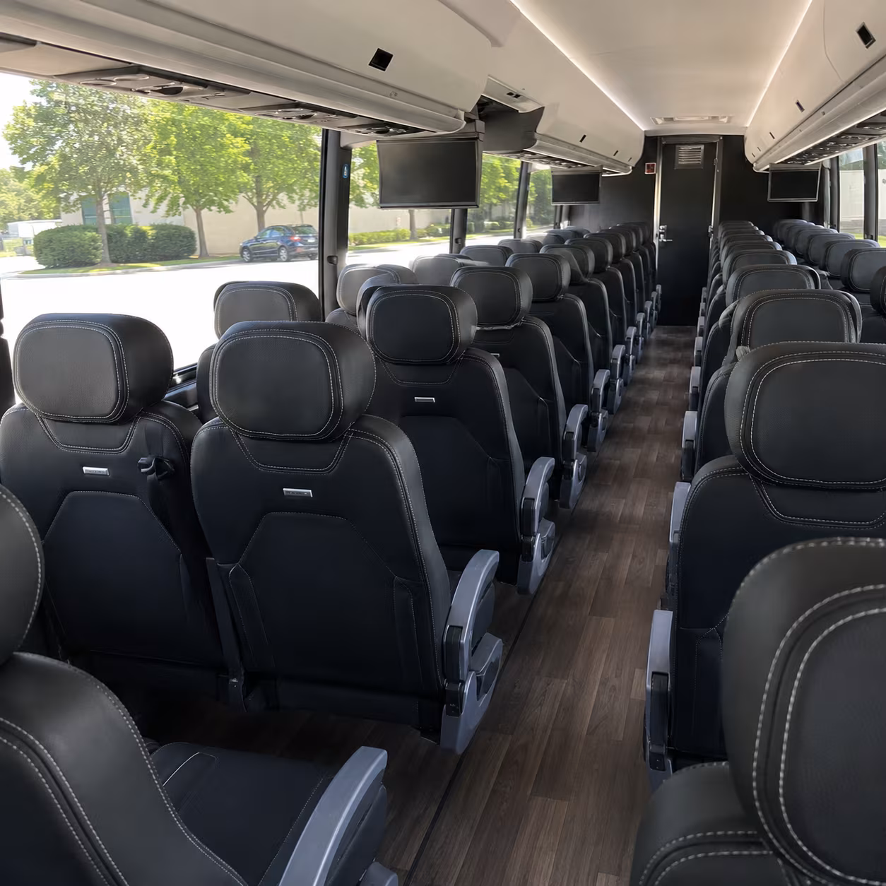 fort collins 56 passenger charter bus interior