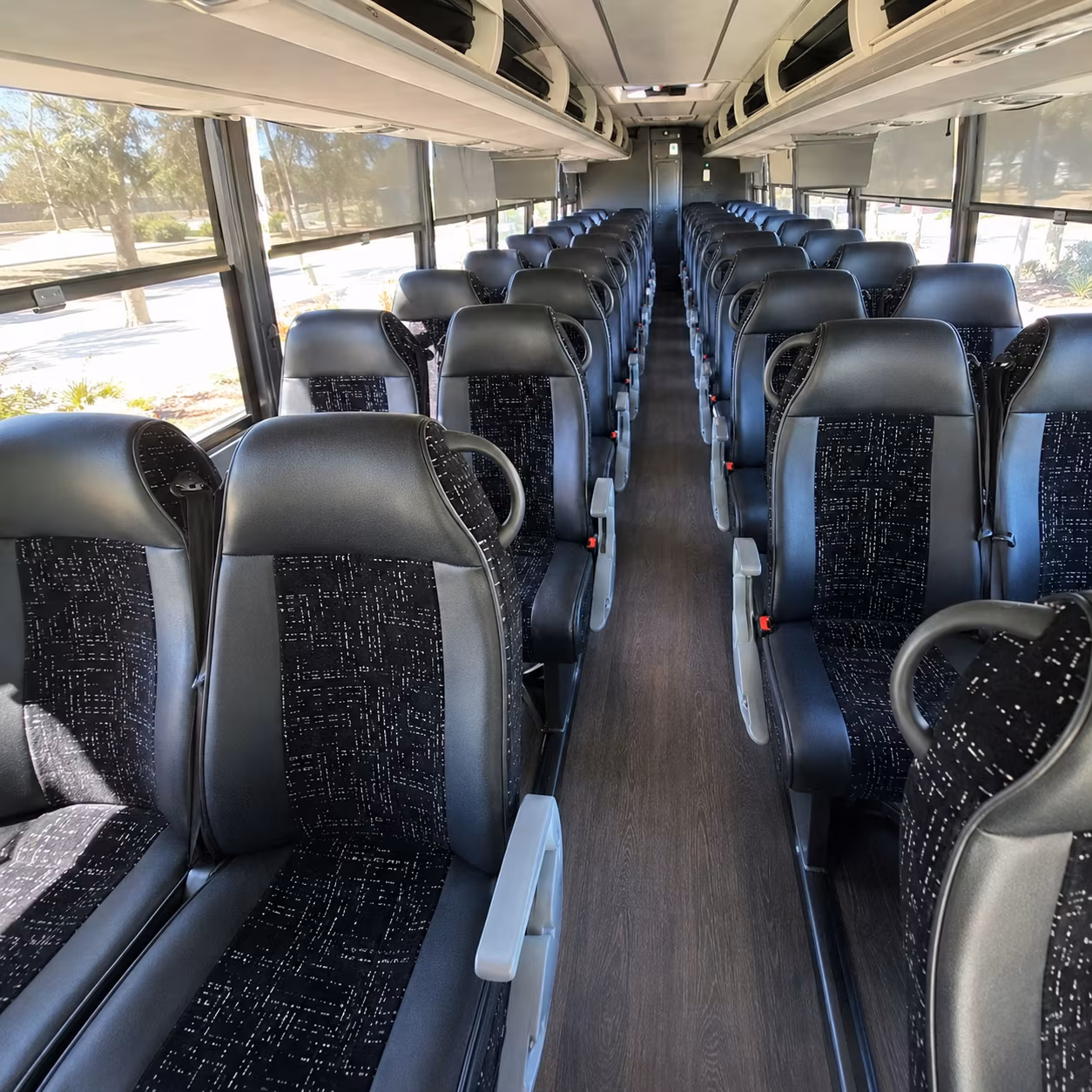 fort collins charter bus inside