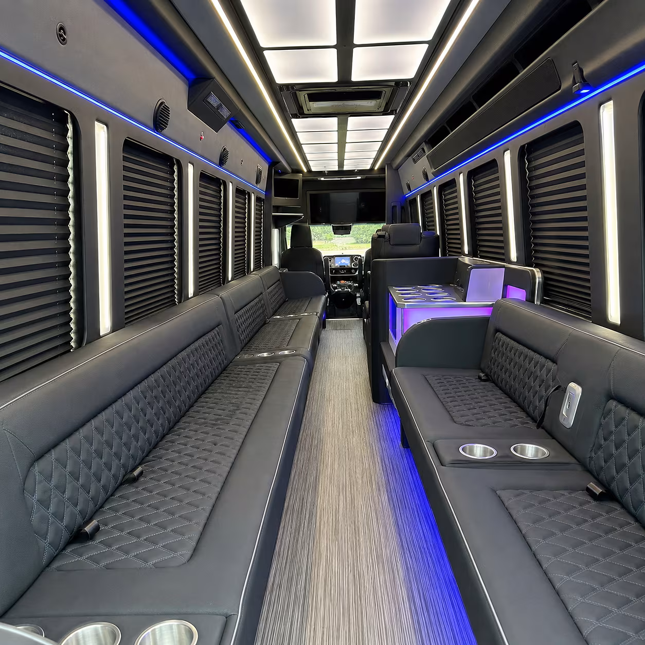 fort collins party bus interior